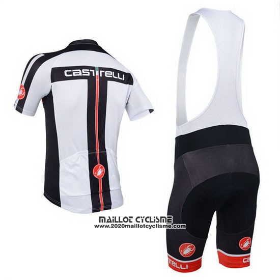 2013 Maillot Ciclismo Castelli Blanc Manches Courtes et Cuissard