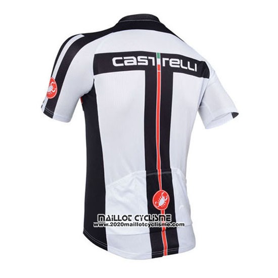 2013 Maillot Ciclismo Castelli Blanc Manches Courtes et Cuissard