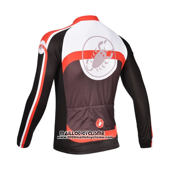 2013 Maillot Ciclismo Castelli Fuchsia Manches Longues et Cuissard
