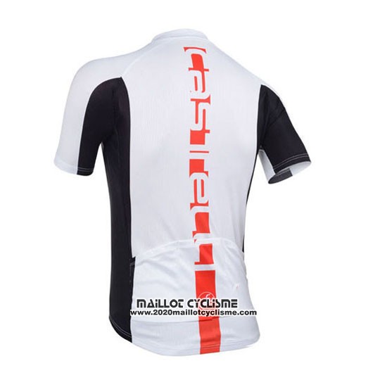 2013 Maillot Ciclismo Castelli Orange et Blanc Manches Courtes et Cuissard