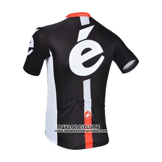 2013 Maillot Ciclismo Cervelo Blanc et Noir Manches Courtes et Cuissard