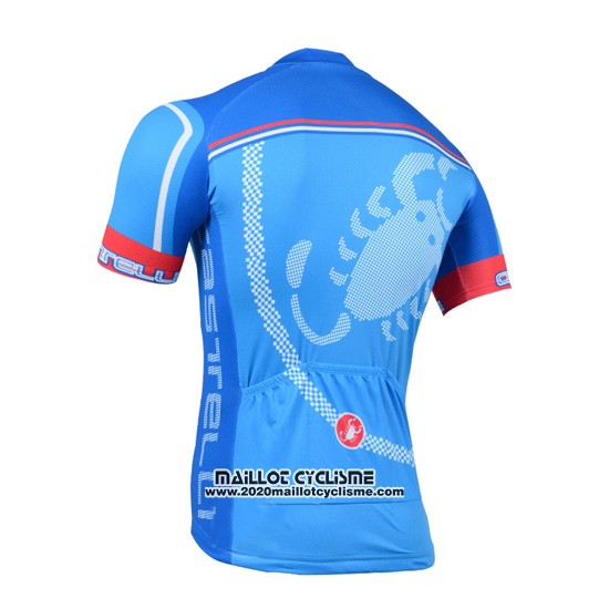 2014 Maillot Ciclismo Castelli Azur Manches Courtes et Cuissard