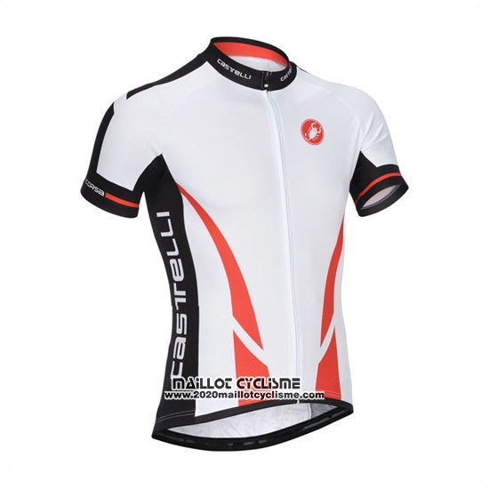 2014 Maillot Ciclismo Castelli Blanc Manches Courtes et Cuissard
