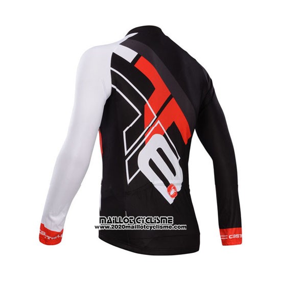 2014 Maillot Ciclismo Castelli Rouge et Noir Manches Longues et Cuissard