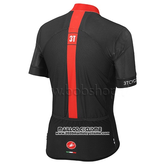 2015 Maillot Ciclismo Castelli 3t Noir et Rouge Manches Courtes et Cuissard