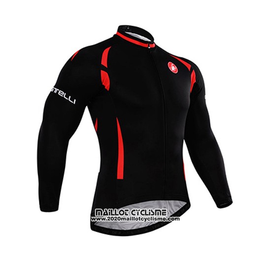 2015 Maillot Ciclismo Castelli Brillant Noir Manches Longues et Cuissard