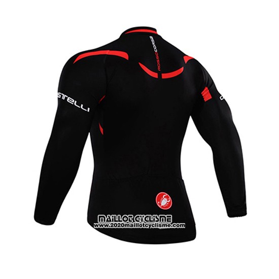 2015 Maillot Ciclismo Castelli Brillant Noir Manches Longues et Cuissard