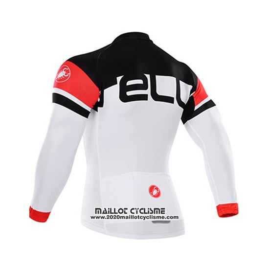 2015 Maillot Ciclismo Castelli Noir et Blanc Manches Longues et Cuissard