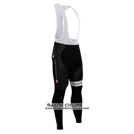 2015 Maillot Ciclismo Castelli Noir et Blanc Manches Longues et Cuissard