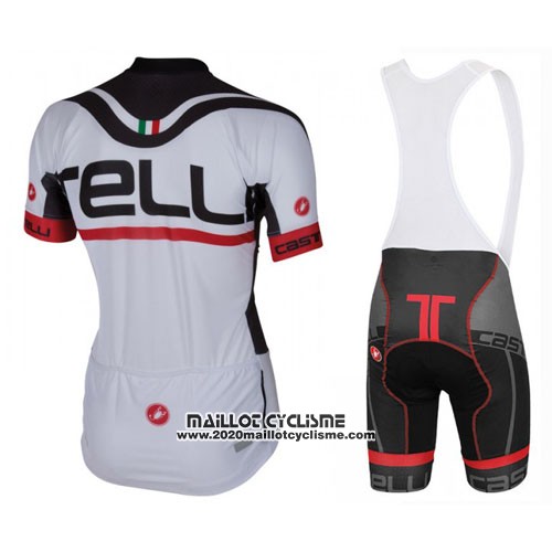 2016 Maillot Ciclismo Castelli Blanc Manches Courtes et Cuissard