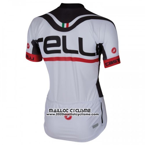 2016 Maillot Ciclismo Castelli Blanc Manches Courtes et Cuissard