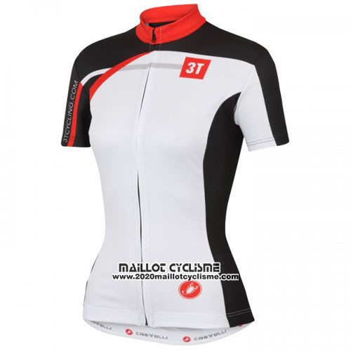 2016 Maillot Ciclismo Castelli Blanc Rouge Manches Courtes et Cuissard