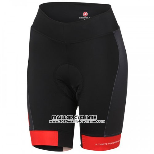 2016 Maillot Ciclismo Castelli Blanc Rouge Manches Courtes et Cuissard