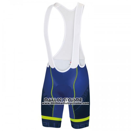 2016 Maillot Ciclismo Castelli Bleu Blanc Manches Courtes et Cuissard