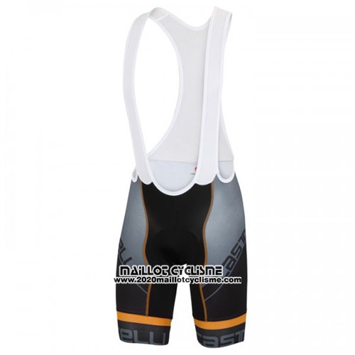 2016 Maillot Ciclismo Castelli Bleu Noir Manches Courtes et Cuissard