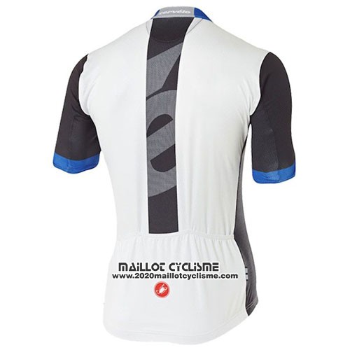 2016 Maillot Ciclismo Castelli Cervelo et Blanc et Bleu Manches Courtes et Cuissard