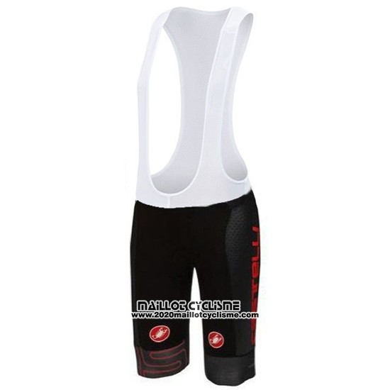 2016 Maillot Ciclismo Castelli Gris et Noir Manches Courtes et Cuissard