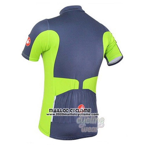 2016 Maillot Ciclismo Castelli Gris et Vert Manches Courtes et Cuissard