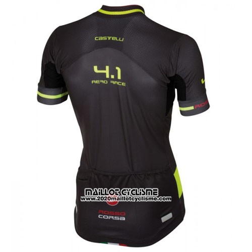 2016 Maillot Ciclismo Castelli Noir et Vert Manches Courtes et Cuissard