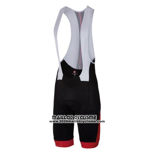 2016 Maillot Ciclismo Castelli Rouge et Blanc Manches Courtes et Cuissard