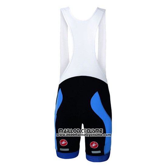 2017 Maillot Ciclismo Castelli Bleu Manches Courtes et Cuissard