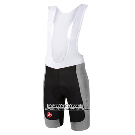 2017 Maillot Ciclismo Castelli Gris Manches Courtes et Cuissard
