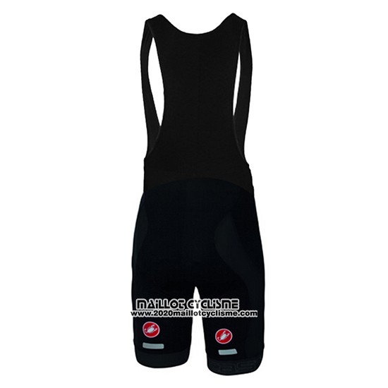2017 Maillot Ciclismo Castelli Gris et Noir Manches Courtes et Cuissard