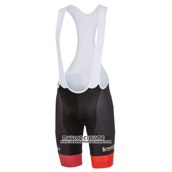 2017 Maillot Ciclismo Castelli Maratone Rouge et Noir Manches Courtes et Cuissard