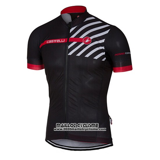 2017 Maillot Ciclismo Castelli Noir Manches Courtes et Cuissard