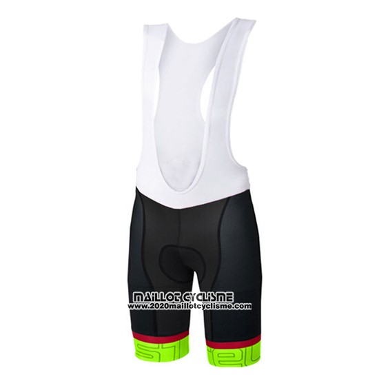 2017 Maillot Ciclismo Castelli Vert Manches Courtes et Cuissard