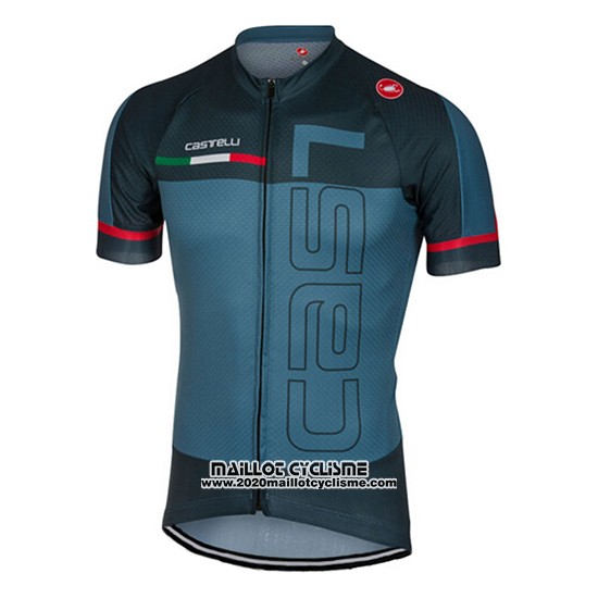 2017 Maillot Ciclismo Castelli Vert Militare Manches Courtes et Cuissard