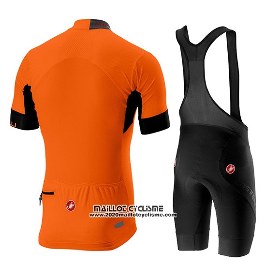 2019 Maillot Ciclismo Castelli Aero Race Orange Manches Courtes et Cuissard