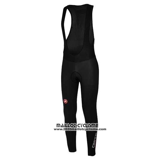 2019 Maillot Ciclismo Castelli Puro 3 Bleu Noir Manches Longues et Cuissard
