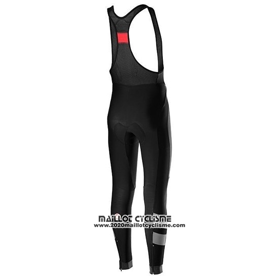 2019 Maillot Ciclismo Castelli Raddoppia 2 Rouge Argent Manches Longues et Cuissard