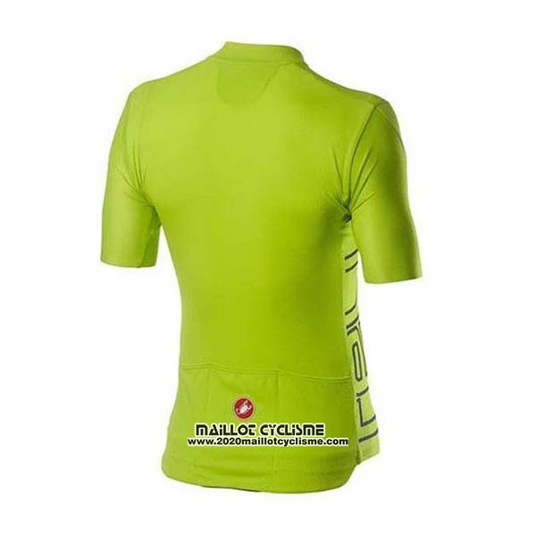 2020 Maillot Ciclismo Castelli Vert Manches Courtes et Cuissard