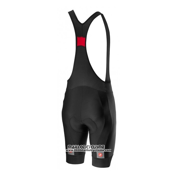 2020 Maillot Cyclisme Castelli Rouge Bleu Manches Courtes et Cuissard