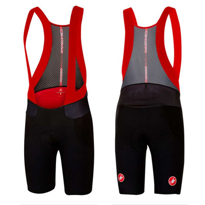 2020 Maillot Cyclisme Castelli Rouge Manches Courtes et Cuissard