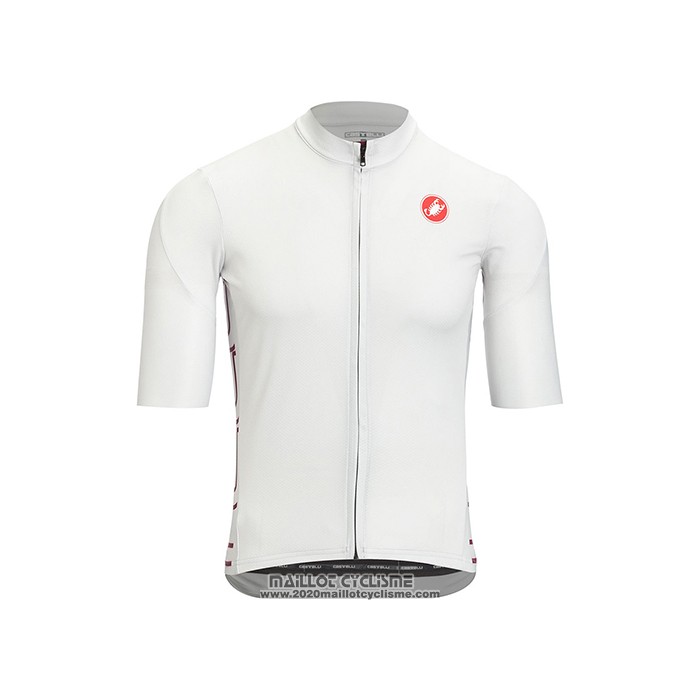 2021 Maillot Cyclisme Castelli Blanc Manches Courtes et Cuissard