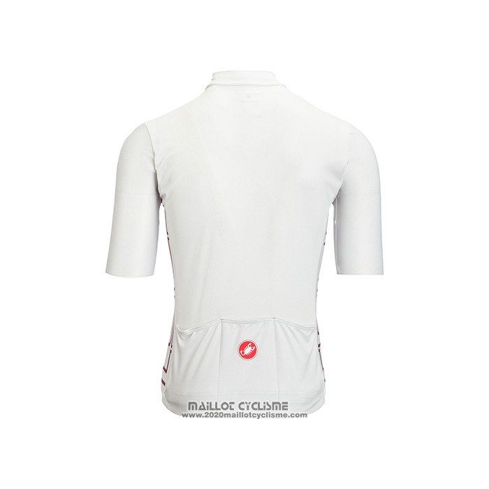 2021 Maillot Cyclisme Castelli Blanc Manches Courtes et Cuissard