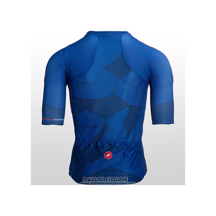 2021 Maillot Cyclisme Castelli Bleu Manches Courtes et Cuissard