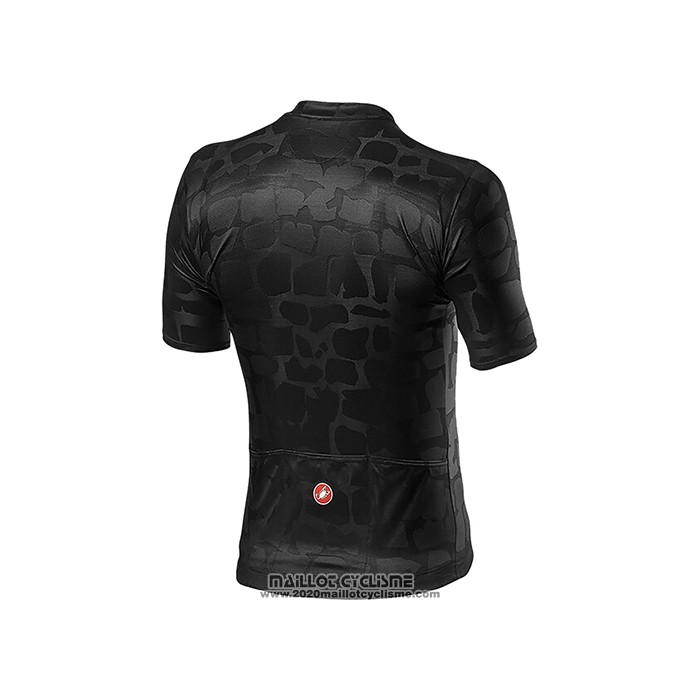 2021 Maillot Cyclisme Castelli Brillant Noir Manches Courtes et Cuissard