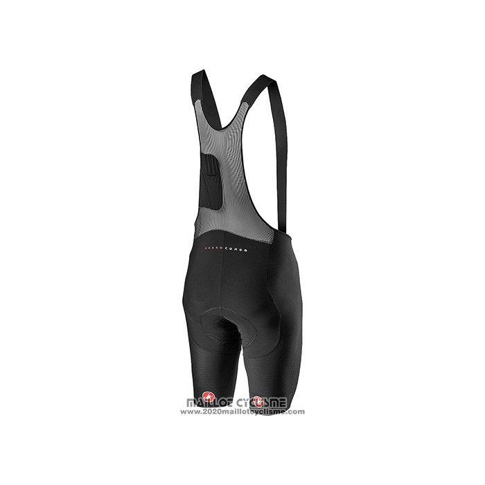 2021 Maillot Cyclisme Castelli Brillant Noir Manches Courtes et Cuissard