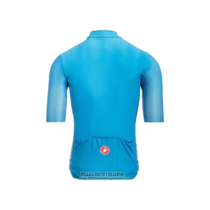 2021 Maillot Cyclisme Castelli Lumiere Bleu Manches Courtes et Cuissard
