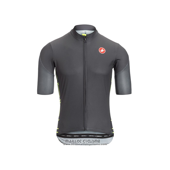 2021 Maillot Cyclisme Castelli Noir Manches Courtes et Cuissard
