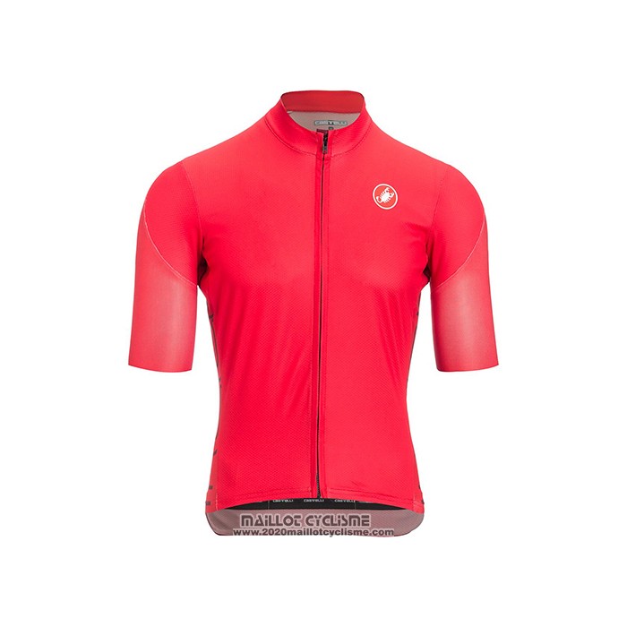 2021 Maillot Cyclisme Castelli Profond Rose Manches Courtes et Cuissard
