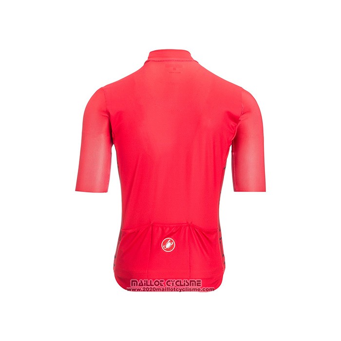 2021 Maillot Cyclisme Castelli Profond Rose Manches Courtes et Cuissard