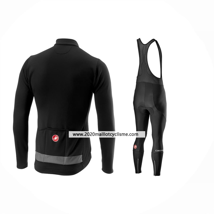 2024 Maillot Cyclisme Castelli Noir Manches Longues Et Cuissard