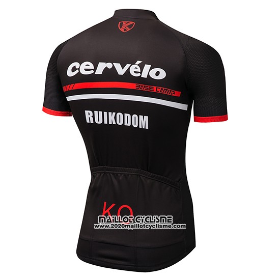 2018 Maillot Ciclismo Cervelo Noir Manches Courtes et Cuissard