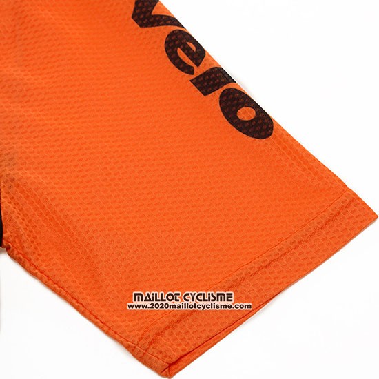 2018 Maillot Ciclismo Cervelo Orange et Noir Manches Courtes et Cuissard