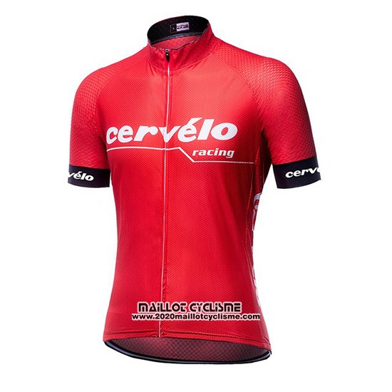 2019 Maillot Ciclismo Cervelo Rouge Manches Courtes et Cuissard